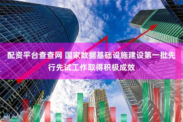 配资平台查查网 国家数据基础设施建设第一批先行先试工作取得积极成效